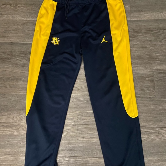 Jordan Kids Navy and Yellow Track Pants - Picture 1 of 2
